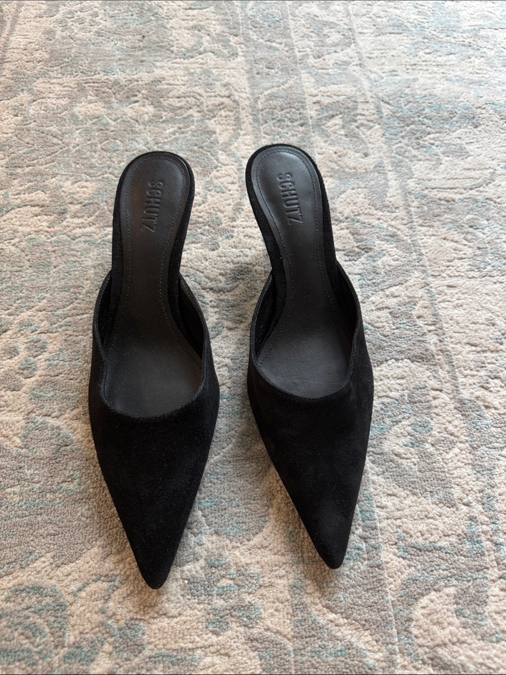 SCHUTZ Black Kitten Heels